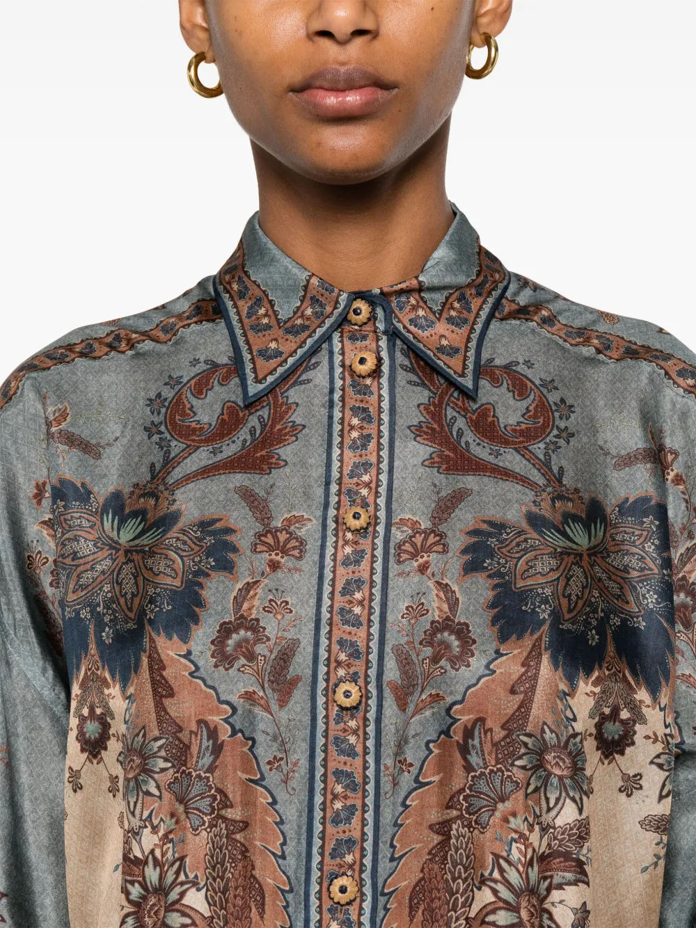 ZIMMERMANN Ascension blouse Blauw