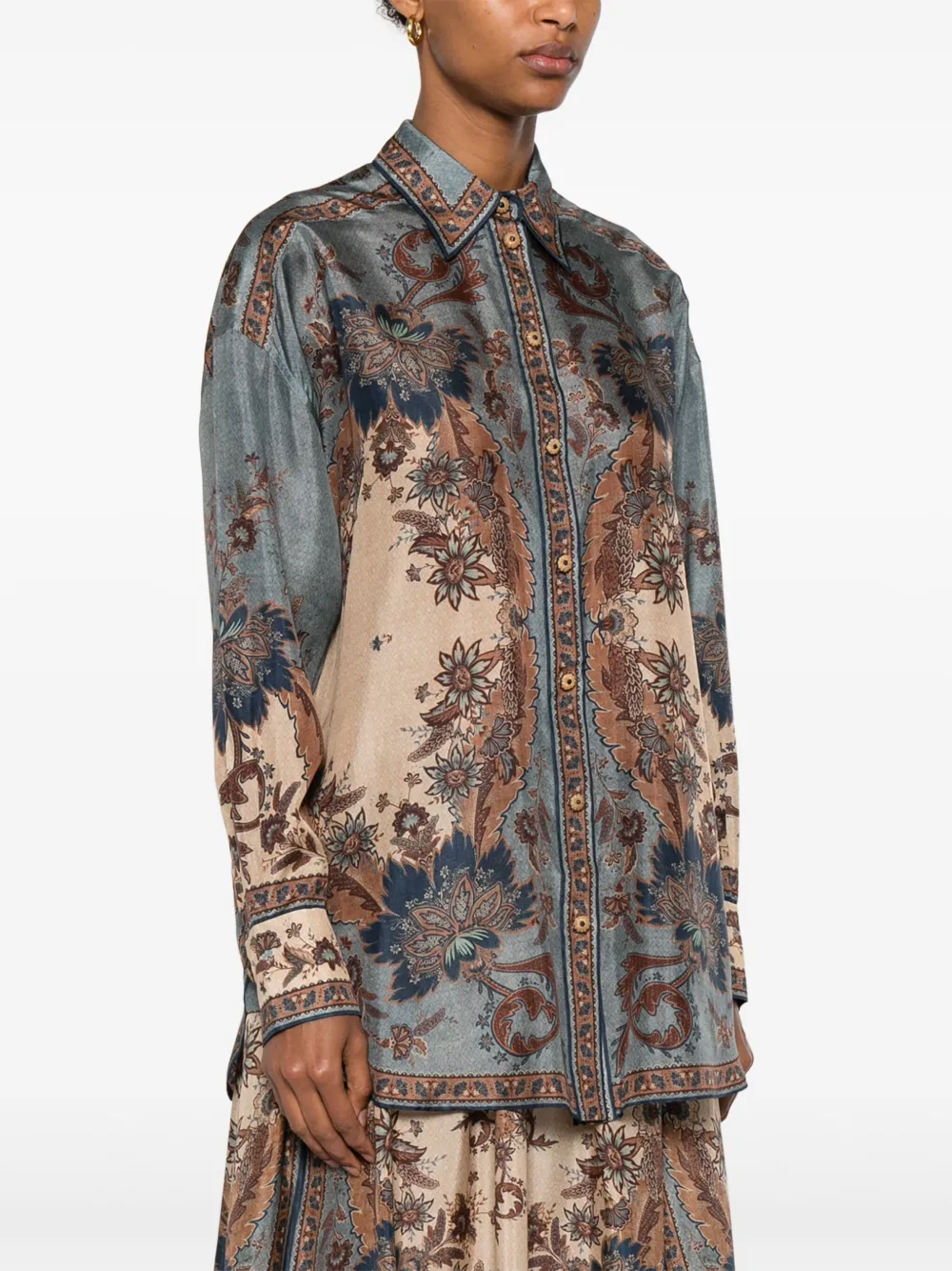 ZIMMERMANN Ascension blouse Blauw