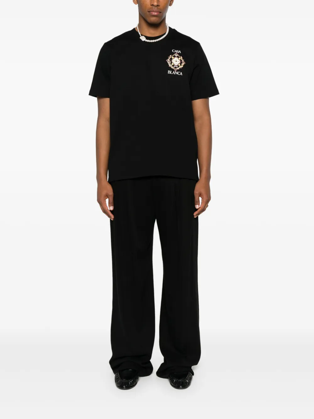 Casablanca Championship Diamond T-shirt - Zwart