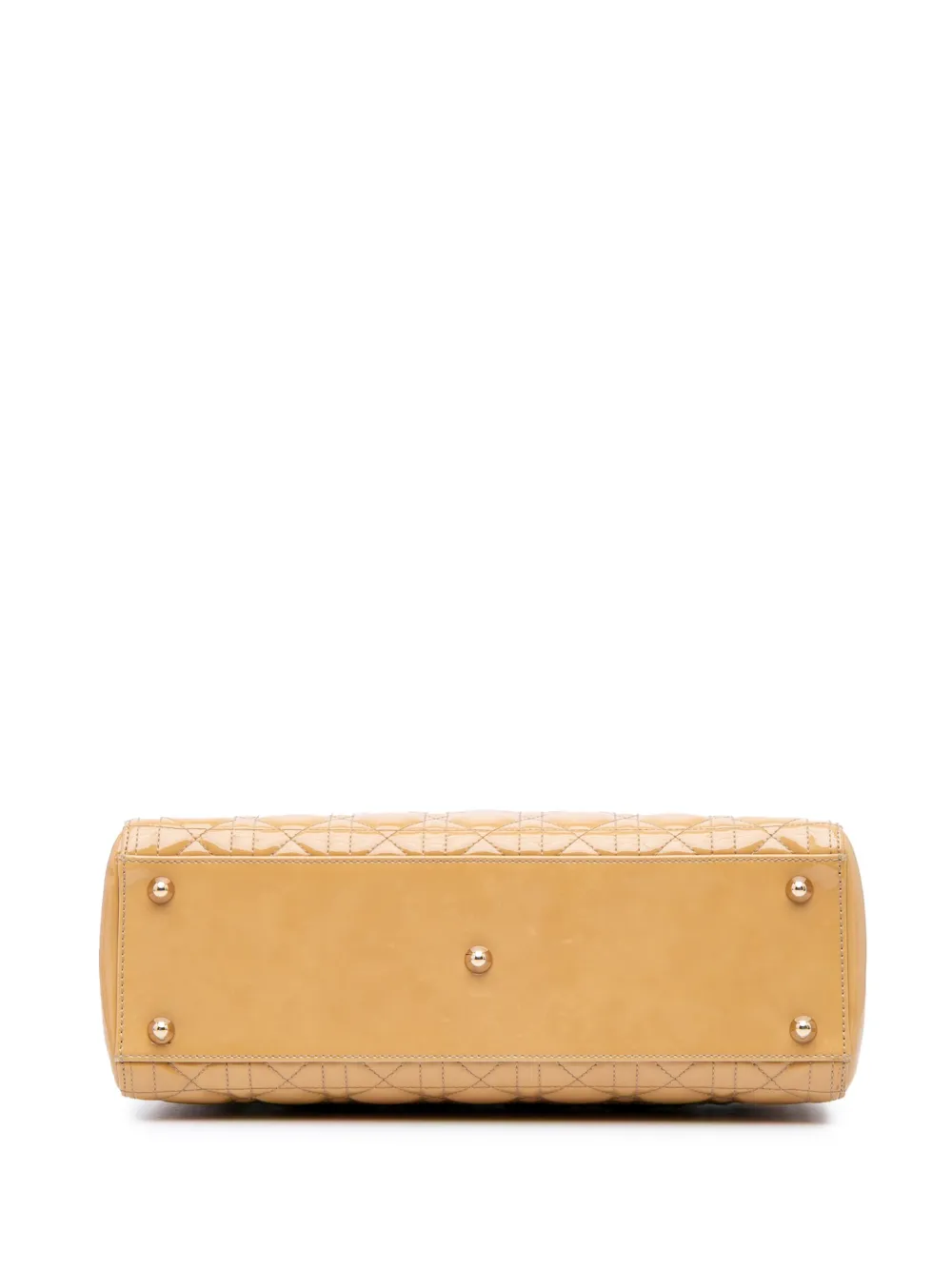 Pre-owned Dior 2011 Large Patent Cannage Lady Satchel