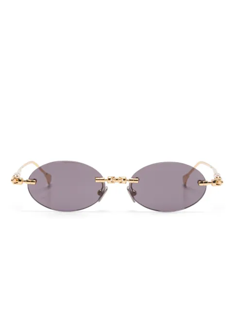 Kuboraum oval-frame sunglasses