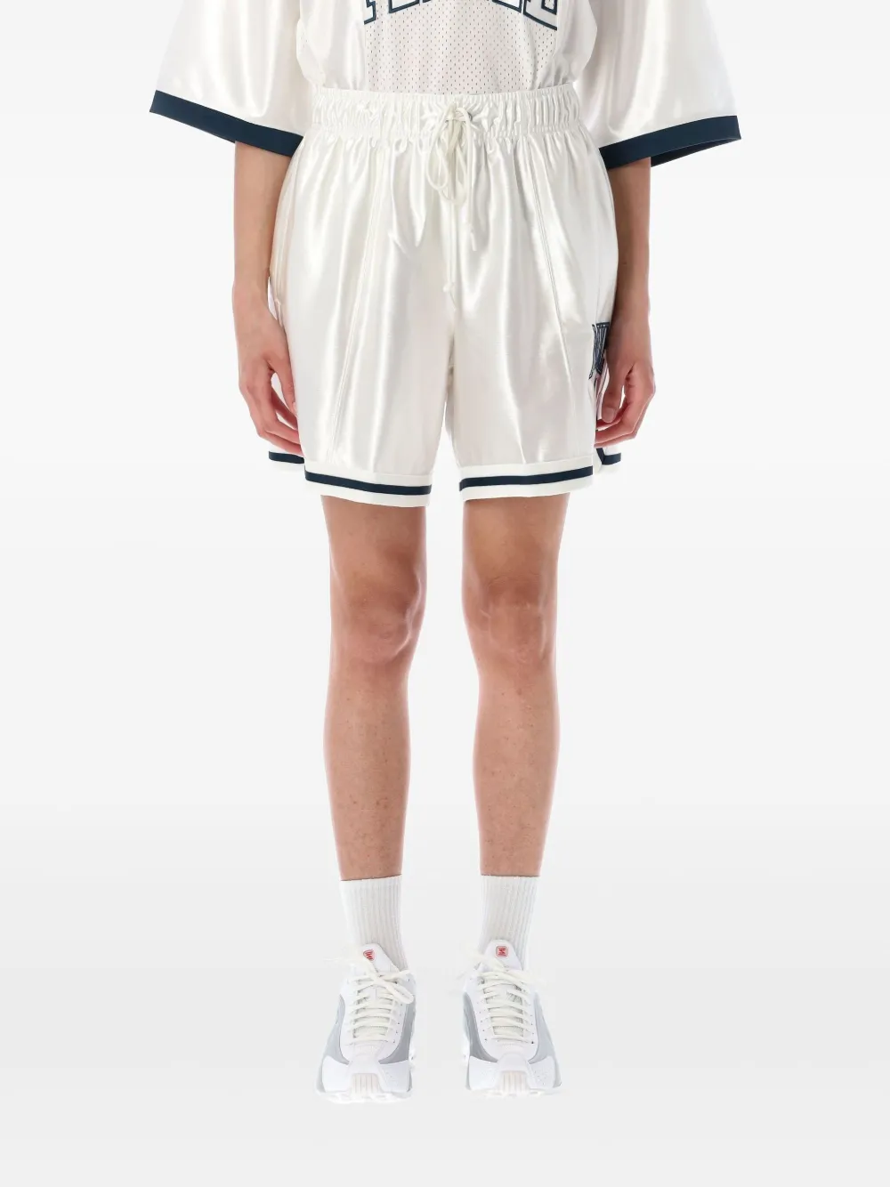 Nike Shorts met geborduurd logo Wit
