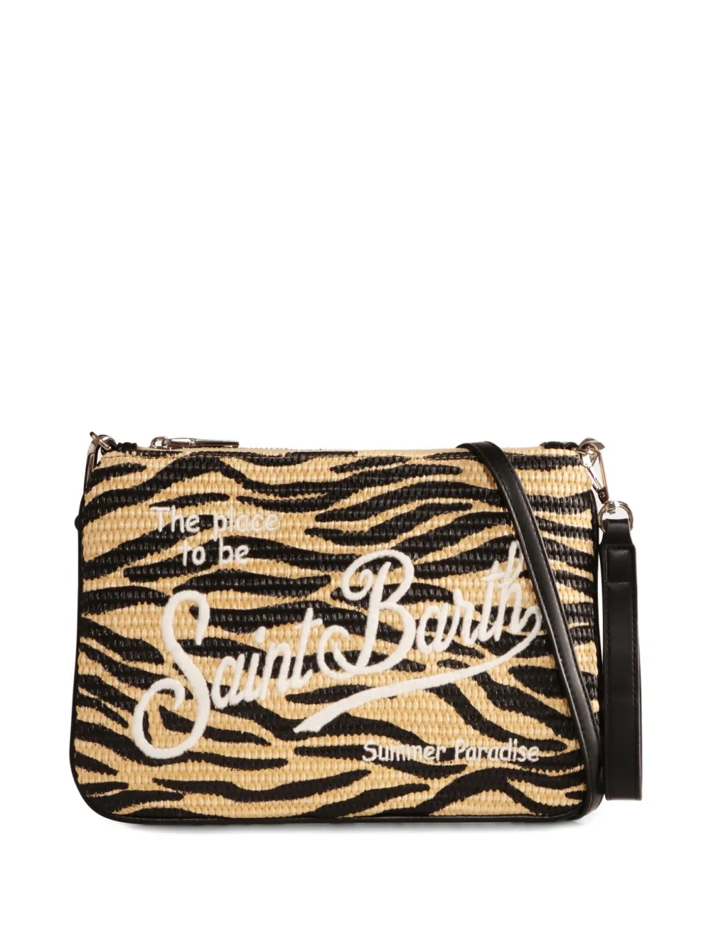 MC2 Saint Barth Kids Schoudertas met geborduurd logo Beige