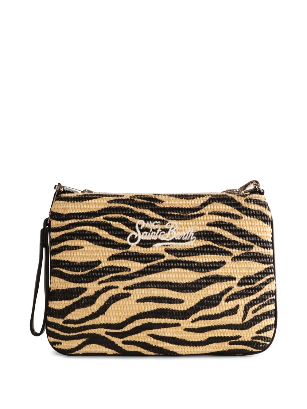 MC2 Saint Barth Kids logo-embroidered shoulder bag - Beige