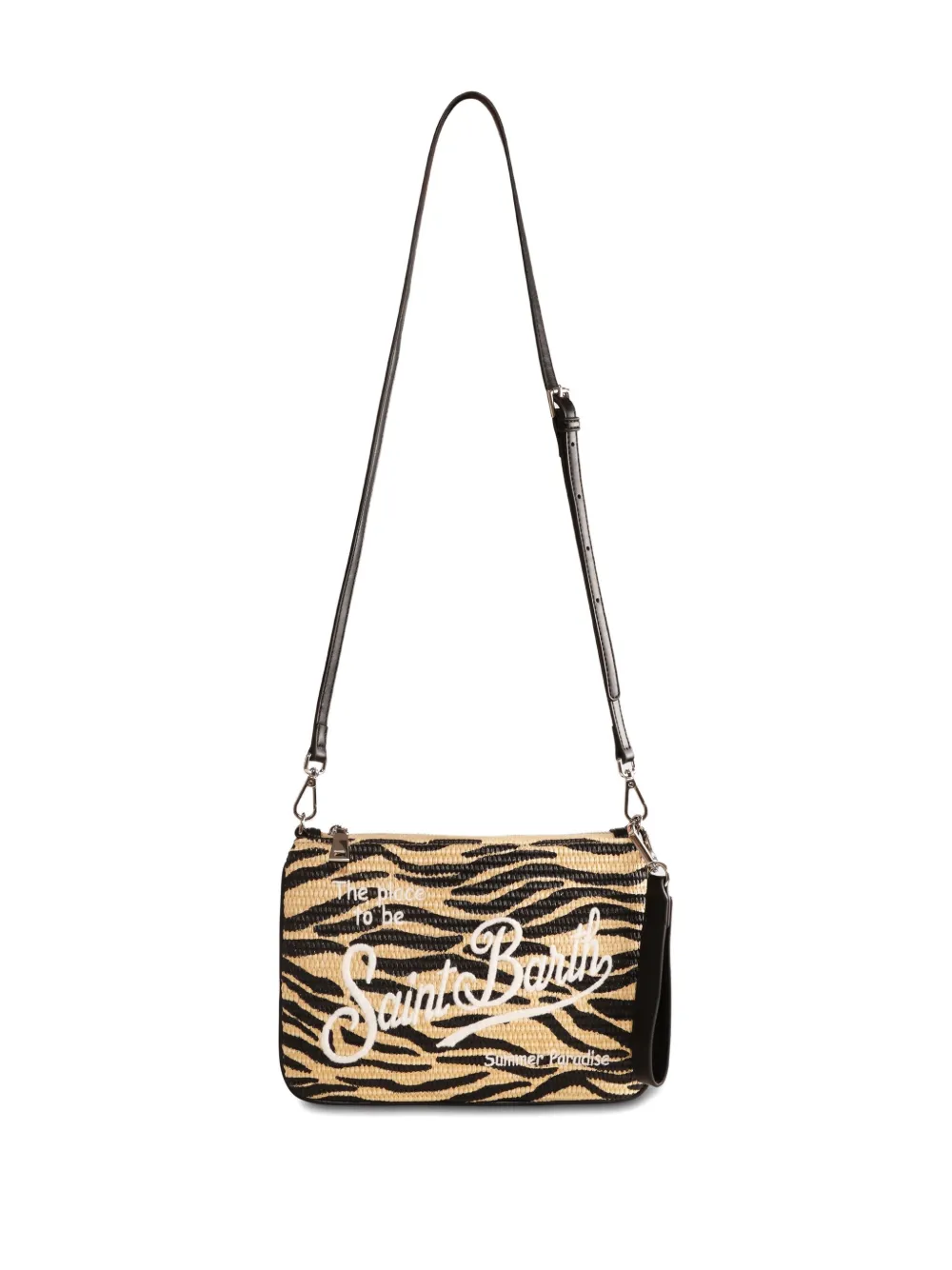 MC2 Saint Barth Kids Schoudertas met geborduurd logo Beige
