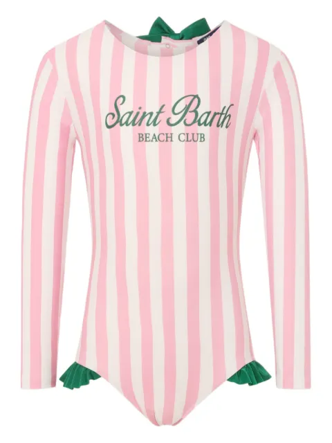 MC2 Saint Barth Kids striped long-sleeve swimsuit