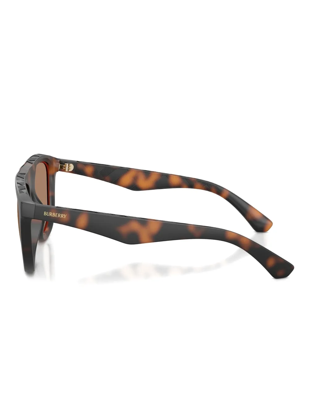 Burberry Eyewear Zonnebril met rechthoekig montuur Bruin