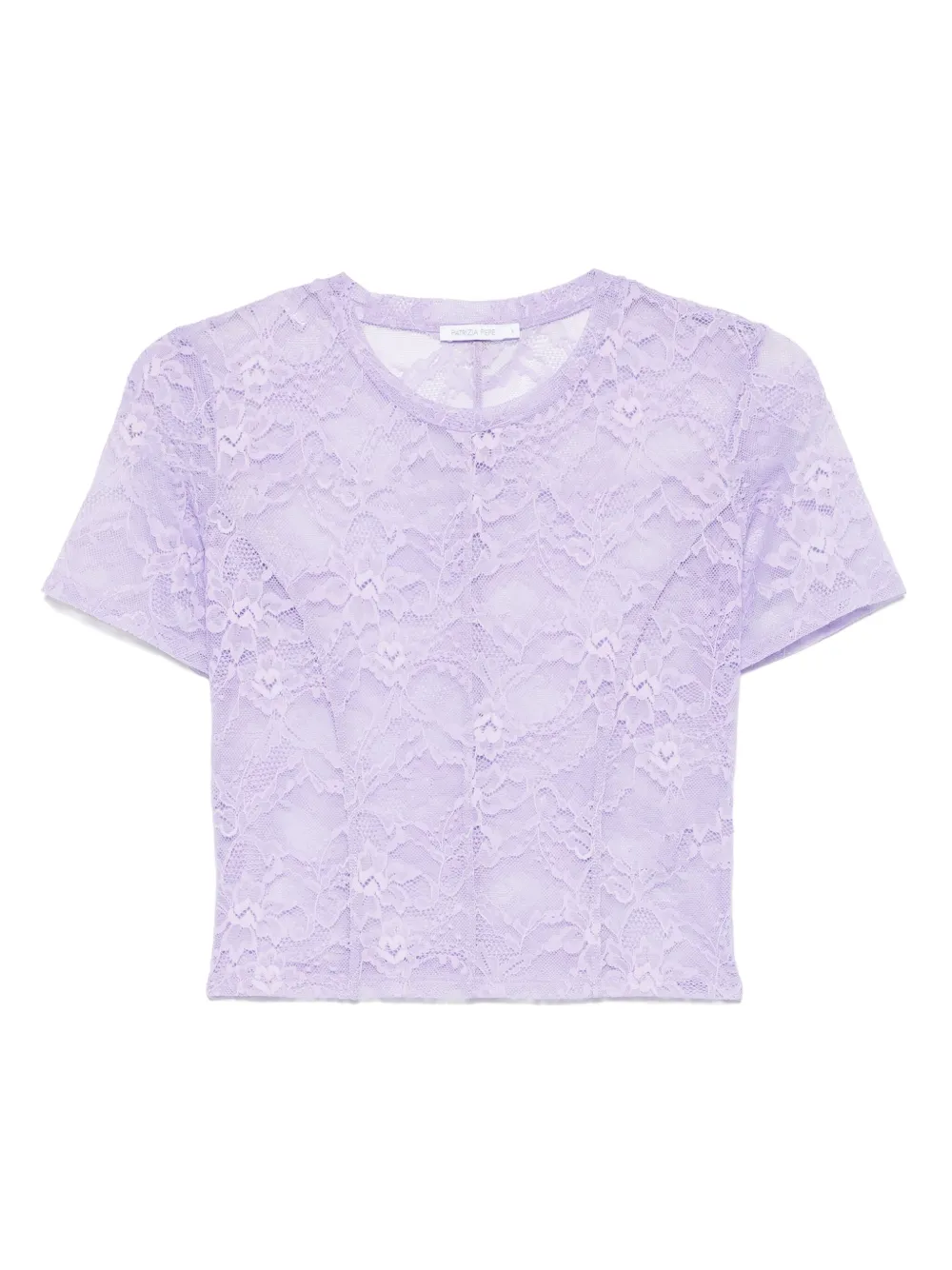 PATRIZIA PEPE LACE JERSEY T-SHIRT