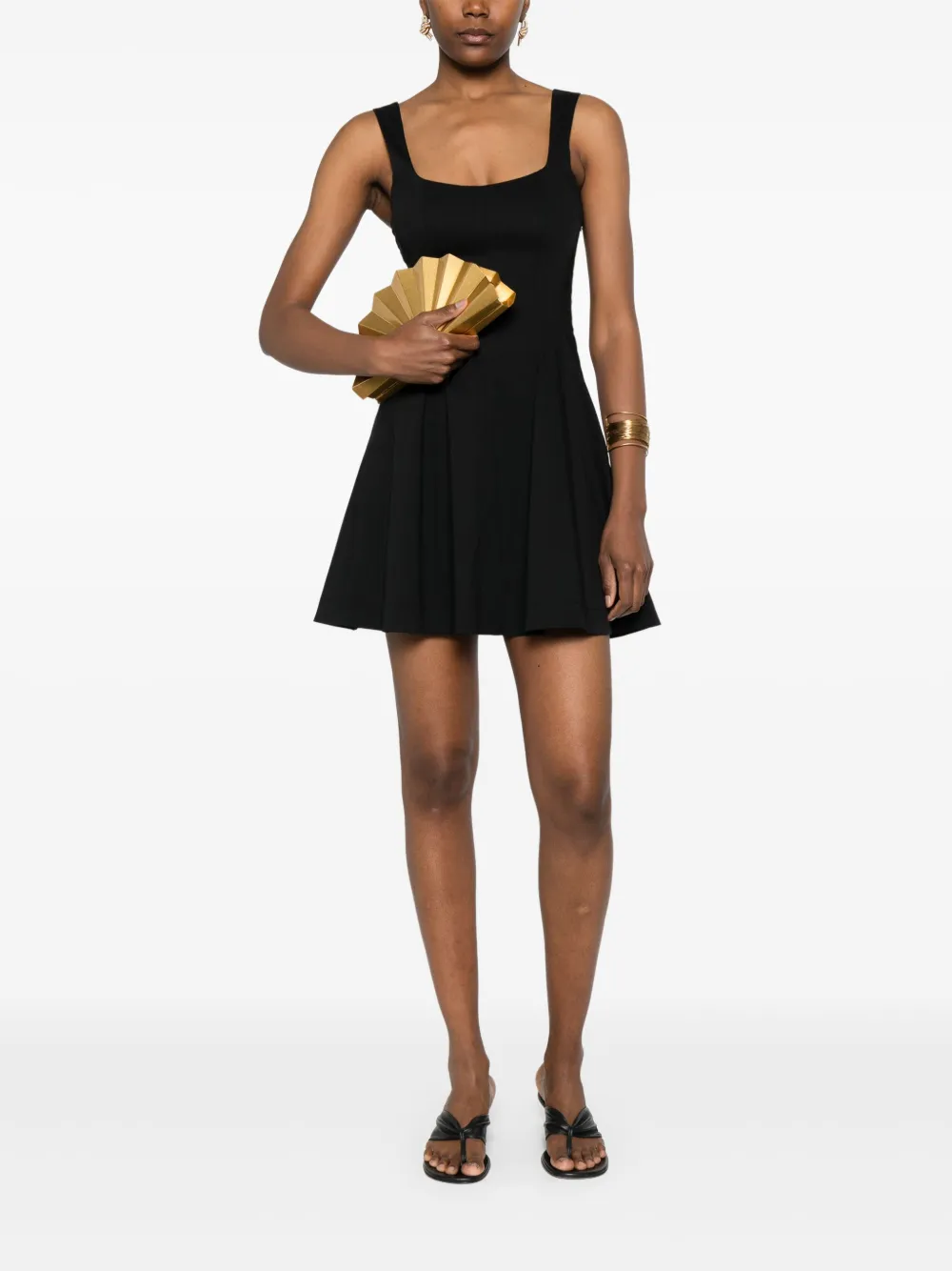 Patrizia Pepe poplin mini dress - Zwart