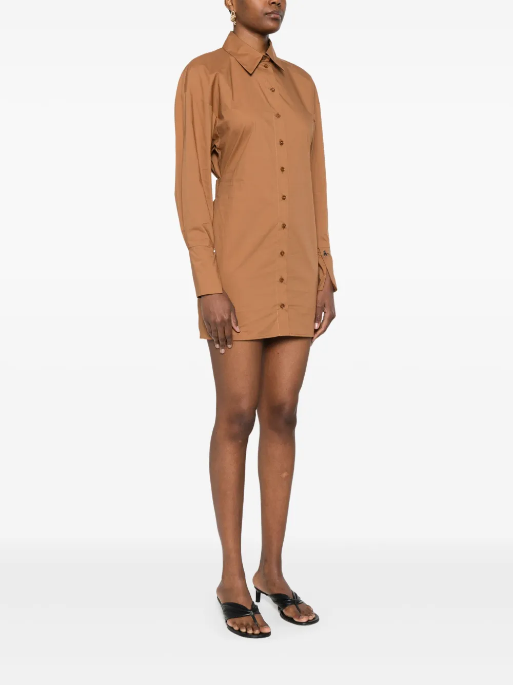 Shop Patrizia Pepe Poplin Mini Dress