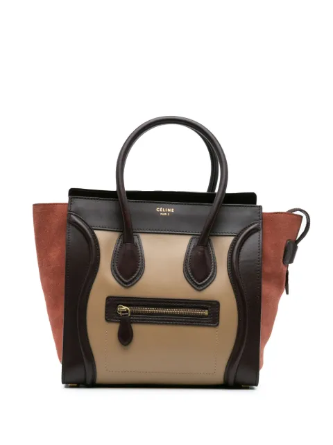 Céline Pre-Owned tote Micro Tricolor Luggage micro de piel 2012