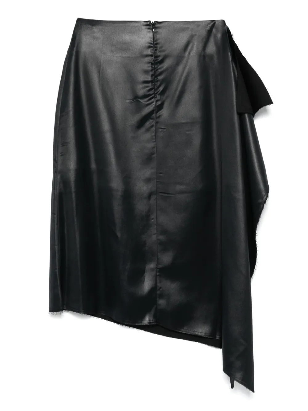 Niccolò Pasqualetti asymmetric skirt - Zwart
