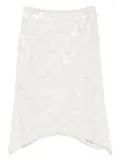 Niccolò Pasqualetti sequin-embellished skirt - White