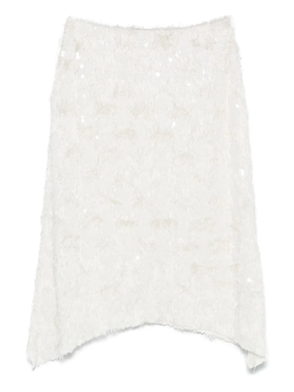 Niccolò Pasqualetti sequin-embellished skirt - Wit