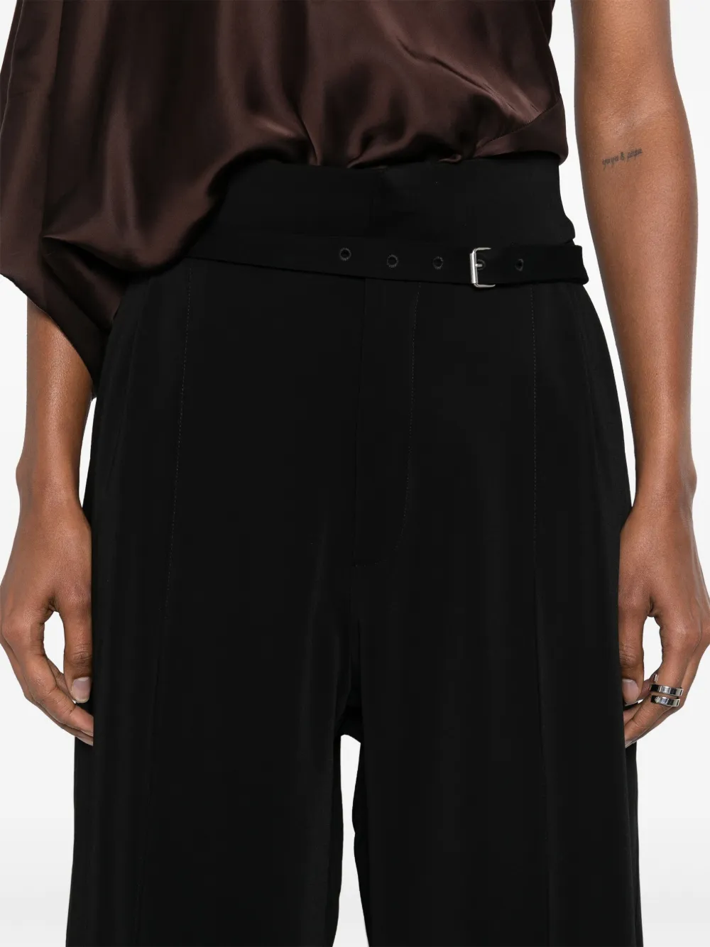 Niccolò Pasqualetti Cropped broek Zwart
