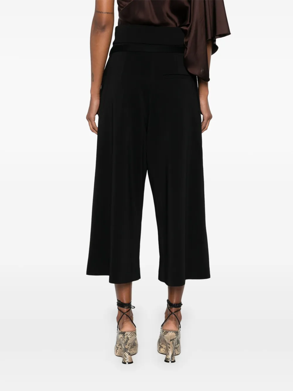 Niccolò Pasqualetti Cropped broek Zwart