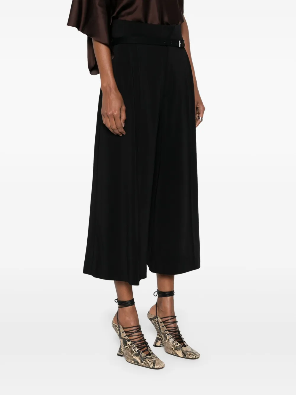 Niccolò Pasqualetti Cropped broek Zwart
