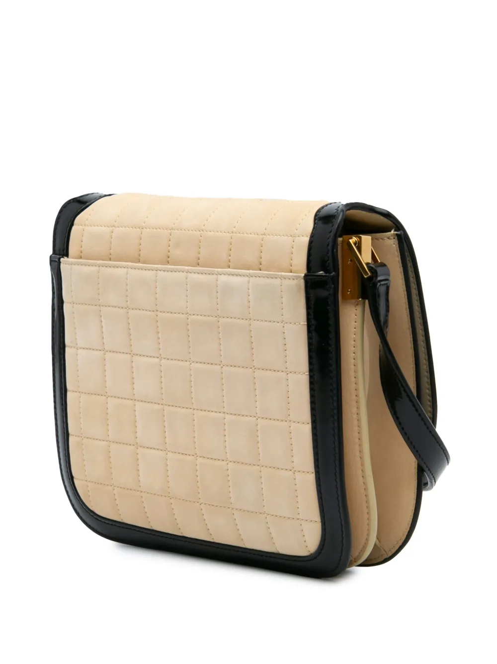 Pre-owned Saint Laurent 2022 Medium Quilted Suede Monogram Solferino Crossbody Bag