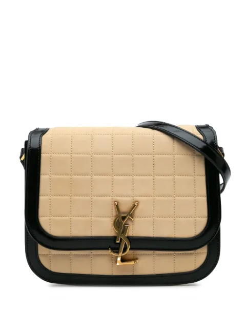 Saint Laurent Pre-Owned 2022 Medium Quilted Suede Monogram Solferino crossbody bag