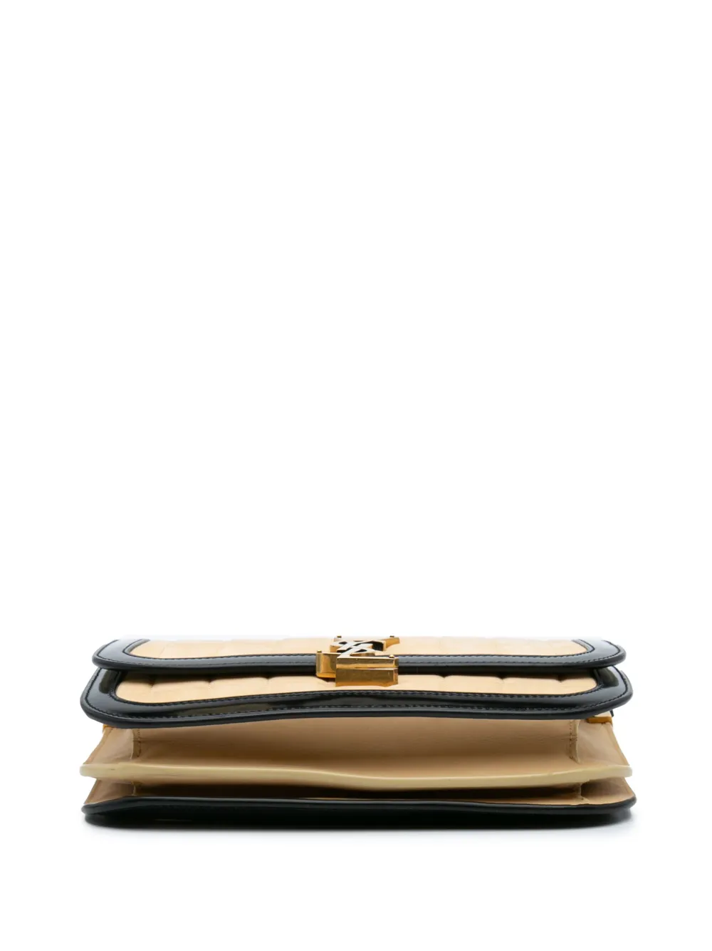 Pre-owned Saint Laurent 2022 Medium Quilted Suede Monogram Solferino Crossbody Bag