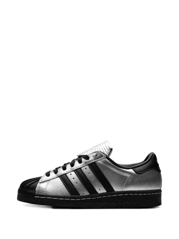 Adidas Superstar 82 "Silver Metallic/Core Black/Core Black" Sneakers |  Silver | FARFETCH GE