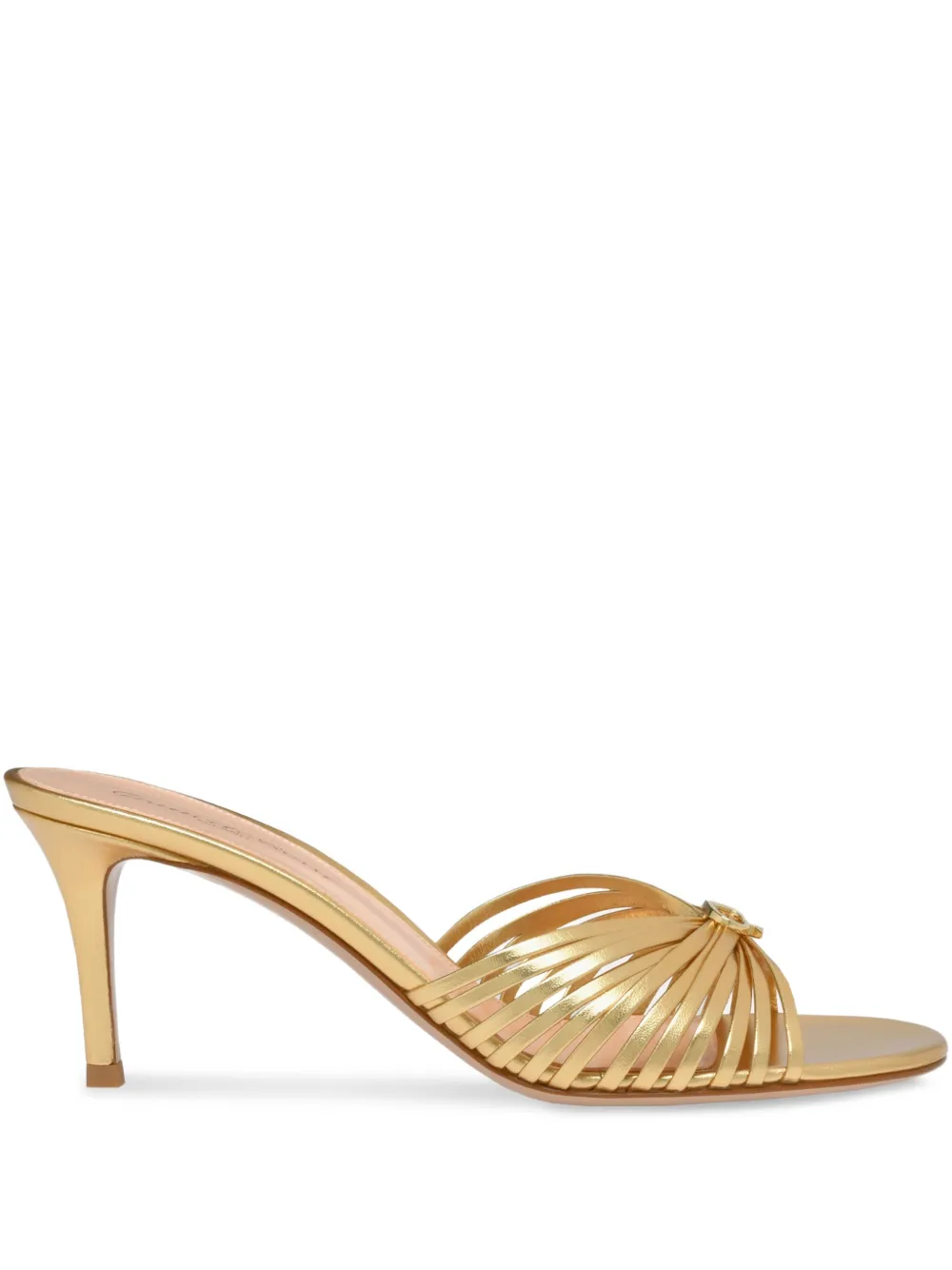 Gianvito Rossi 70mm Vyna mules Gold