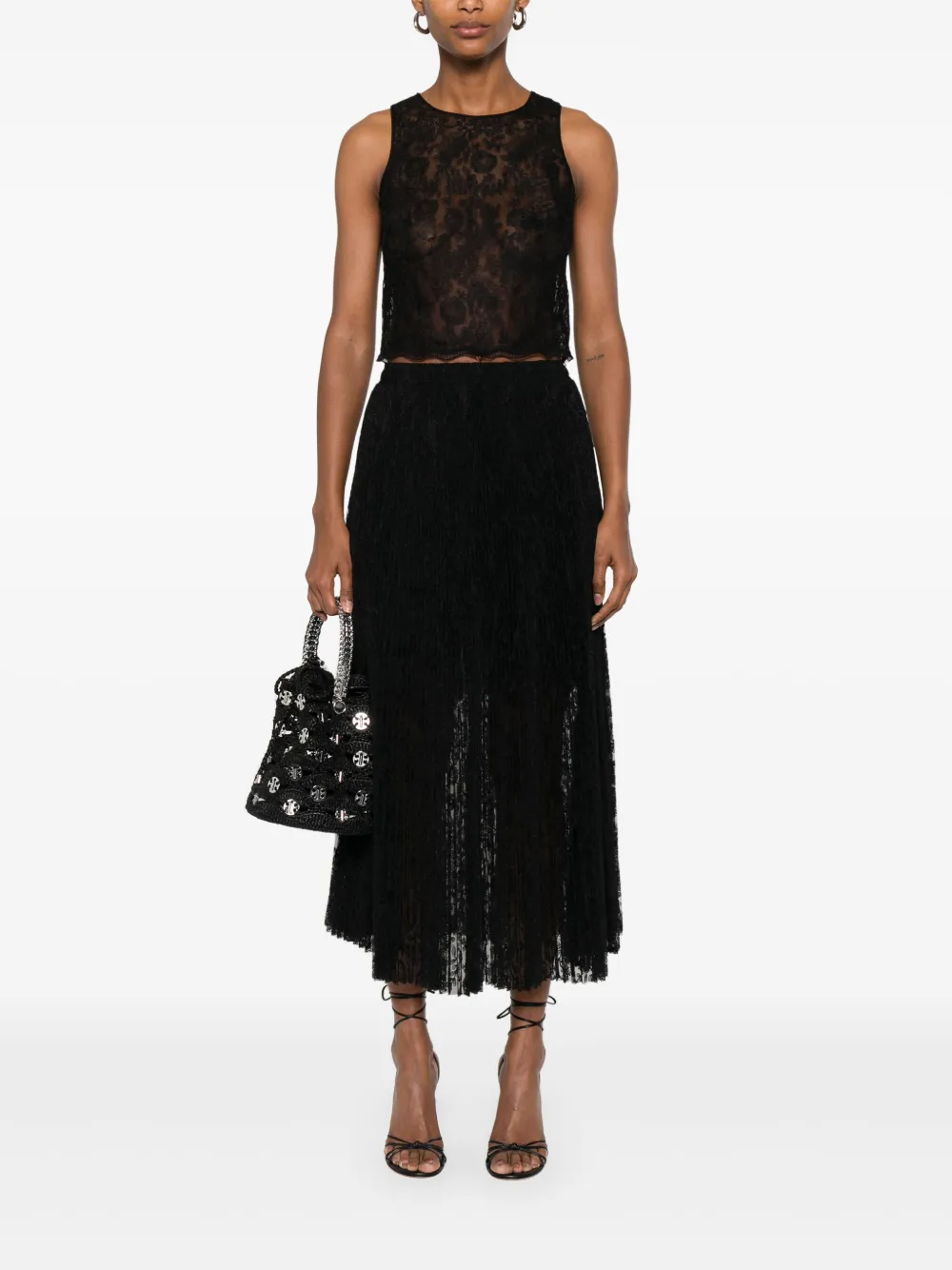 Ermanno Scervino top con encaje floral | Chalecos y camisetas | Image 2