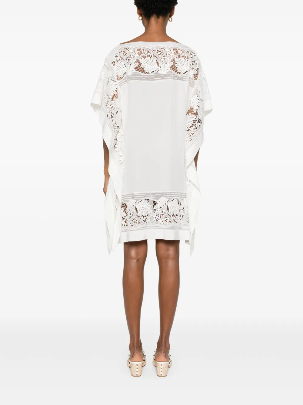 Ermanno Scervino Zijden jurk Wit