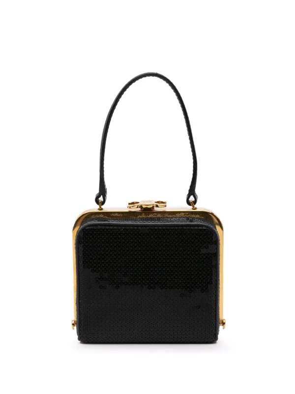 Celine Pre-Owned 2022 Leather Sequin Triomphe Minaudiere