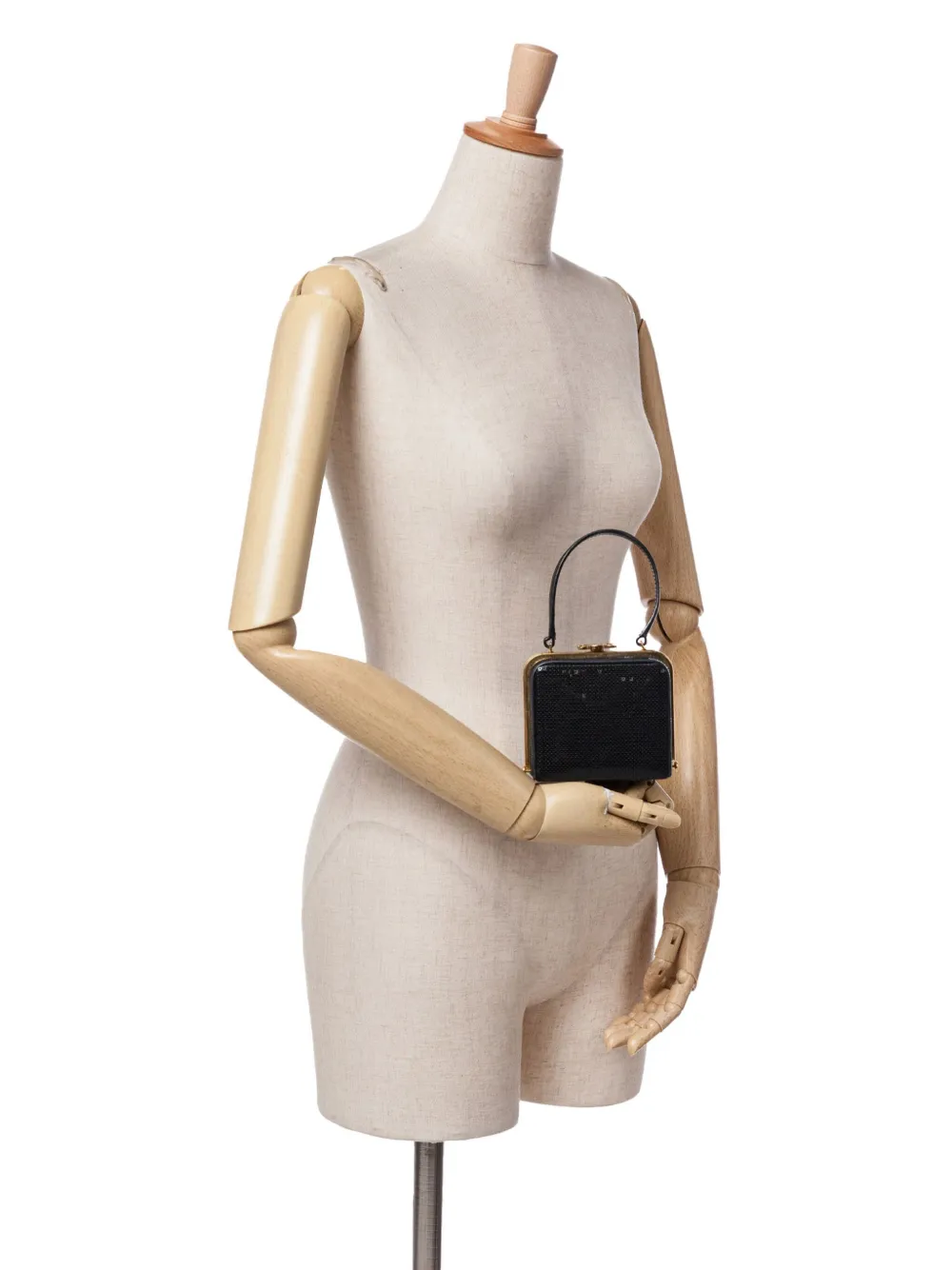 Céline Pre-Owned 2022 Leather Sequin Triomphe Minaudiere clutch bag | Pre-owned | Image 2