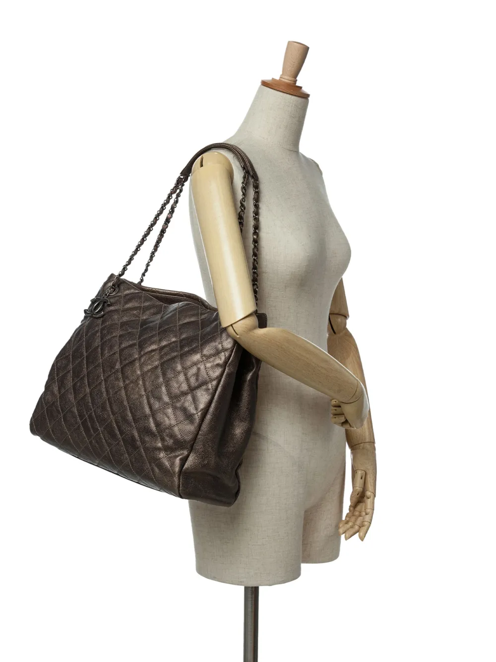 CHANEL Pre-Owned شنطة عملية كافيار 'شيك تول شوبينغ' كبيرة مبطنة قزحية اللون 2012-2013 | كلاسيكيات | Image 2
