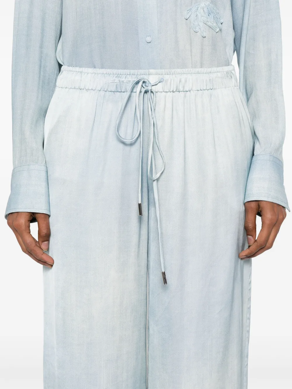 Shop Ermanno Scervino Twill Trousers