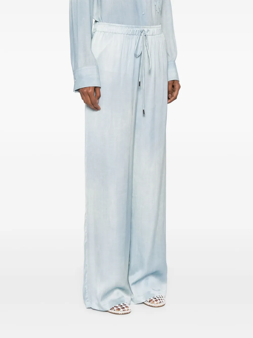 ERMANNO SCERVINO TWILL TROUSERS 