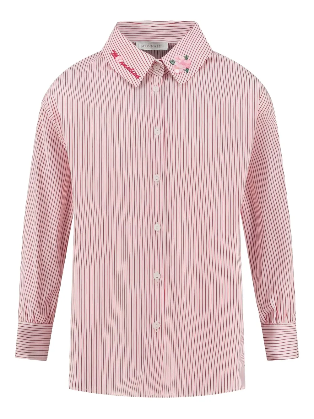 Monnalisa camisa con rayas estampadas | rosado | Image 1
