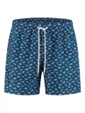 FEDELI Kids dinosaur-print swim shorts - Blue