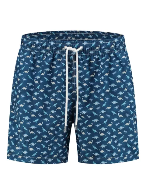FEDELI Kids dinosaur-print swim shorts