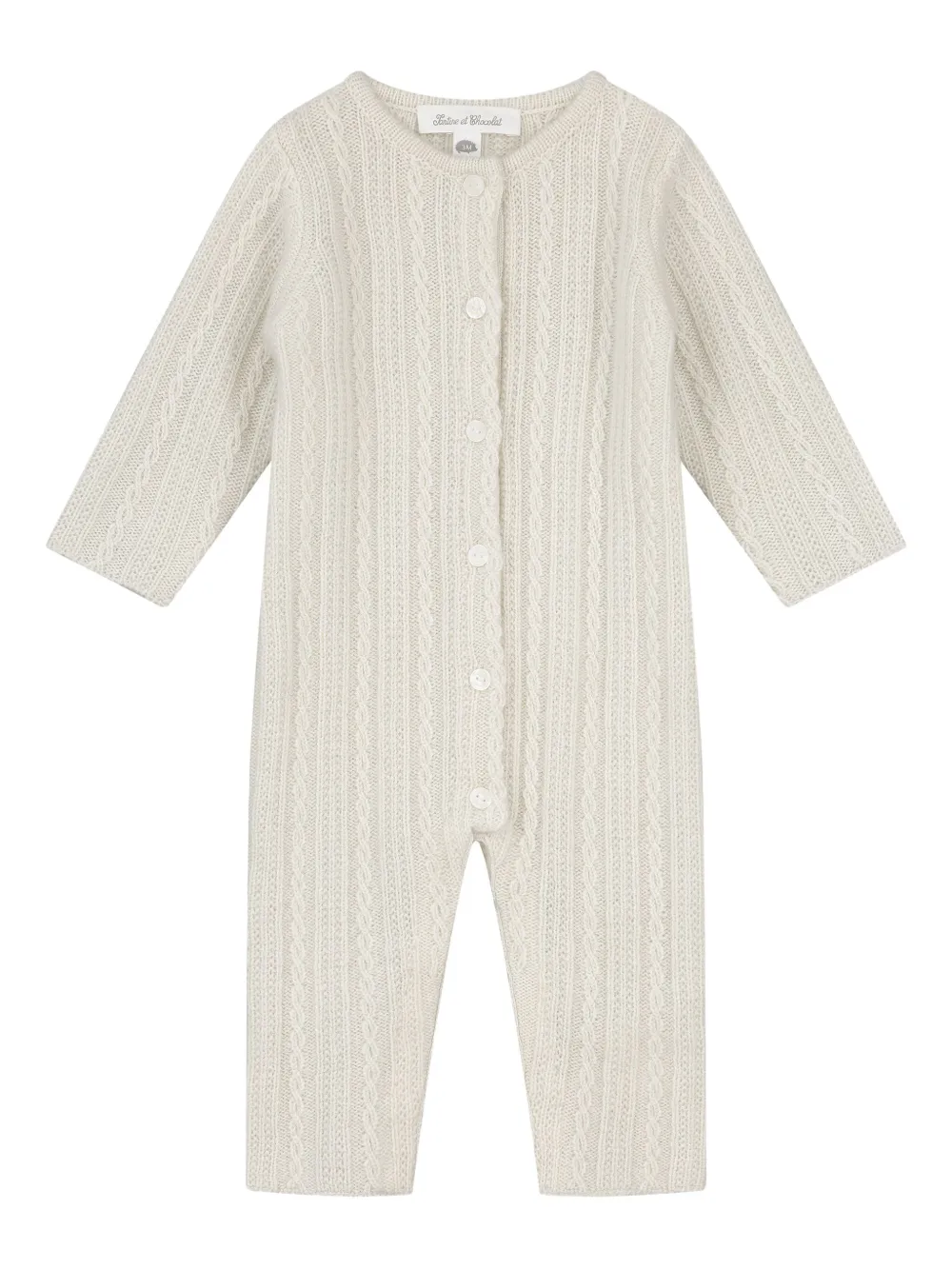 Tartine Et Chocolat Romper met knopen Beige