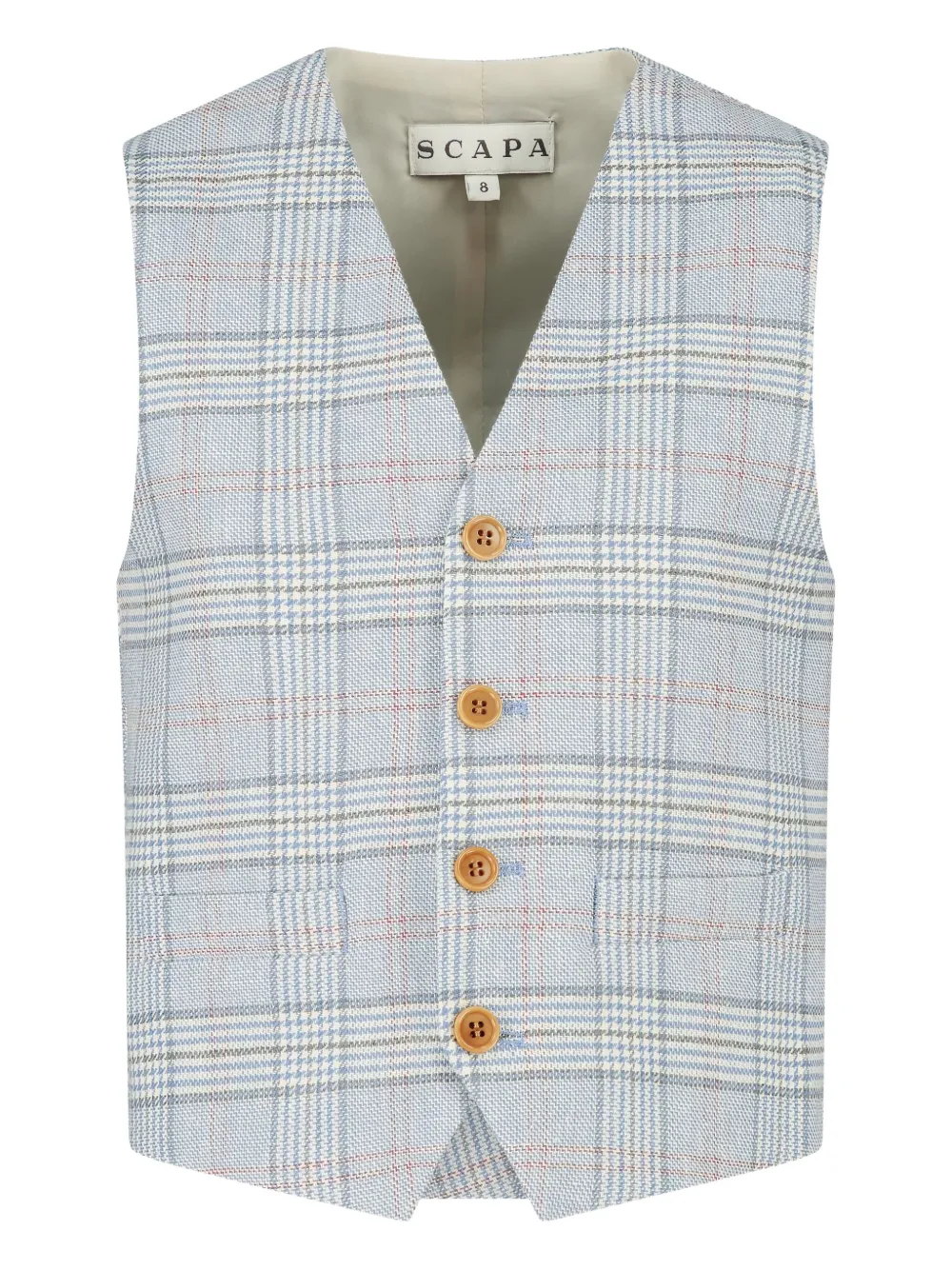 Shop Scapa Checked Waistcoat