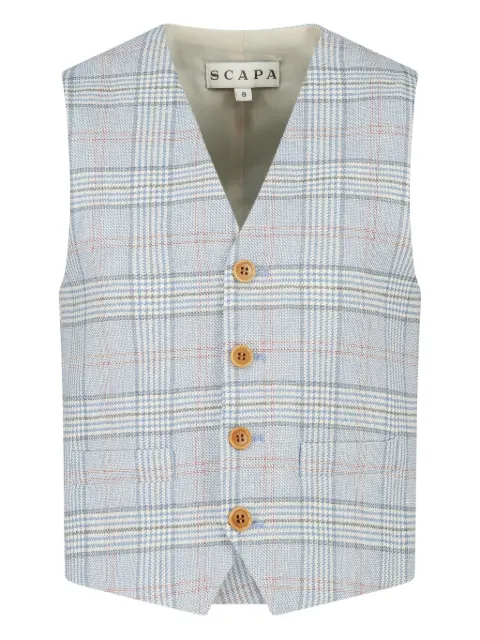 Scapa checked waistcoat 