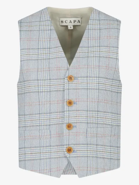 Scapa checked waistcoat 