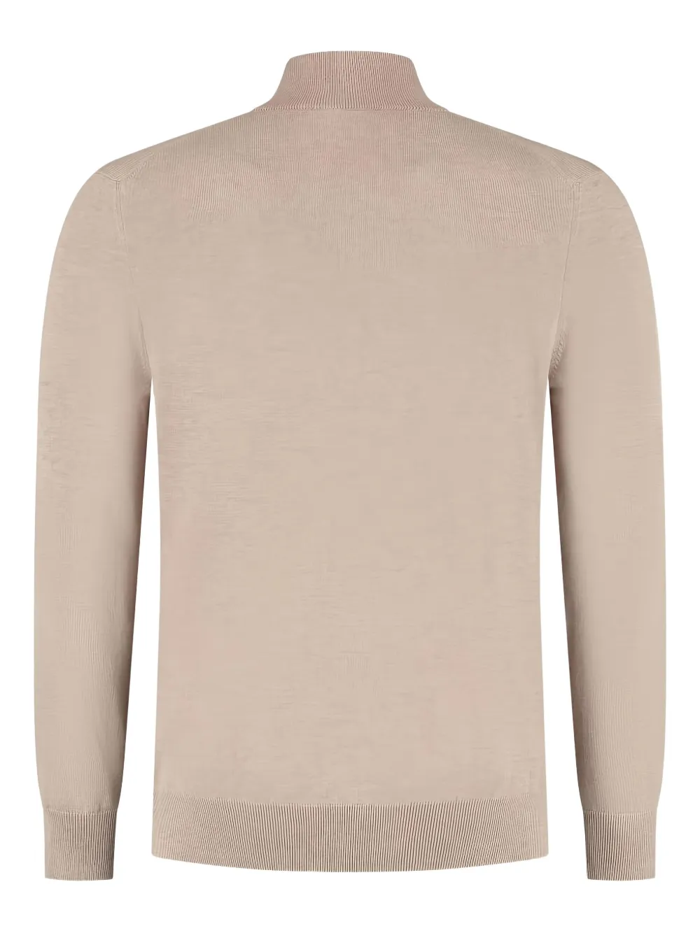Zanone Trui met halve rits - Beige