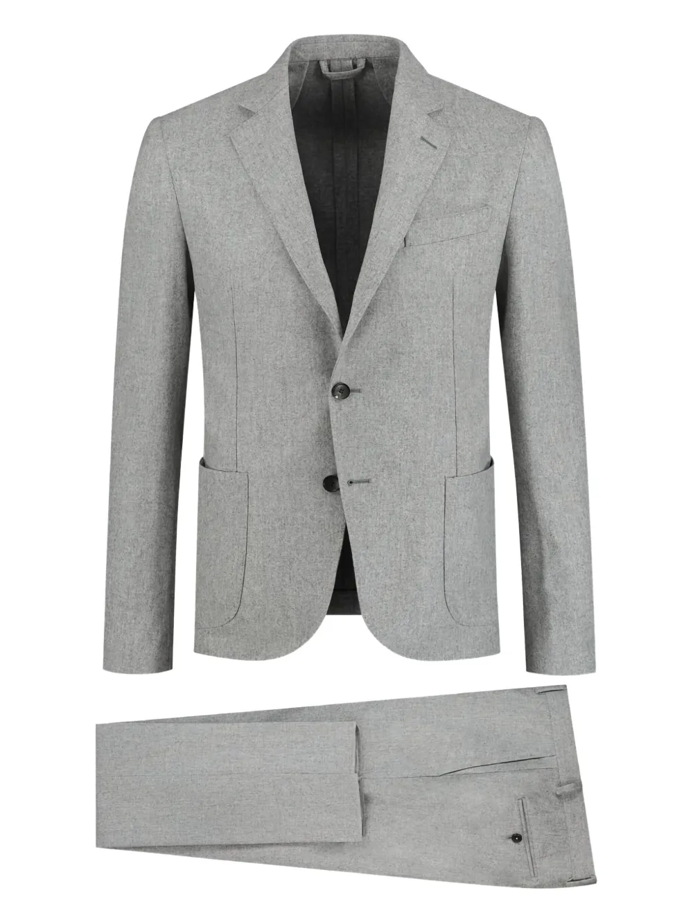 Luigi Borrelli mélange-effect suit | Grey | Image 1
