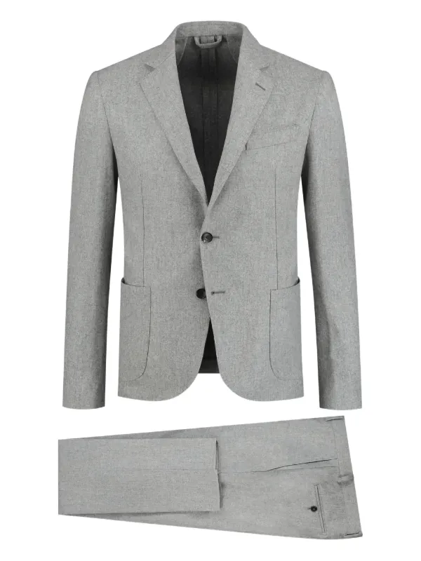 LUIGI BORRELLI グレースーツ　サイズ48 美品 Luigi Borrelli メランジ スーツ | グレー | FARFETCH JP