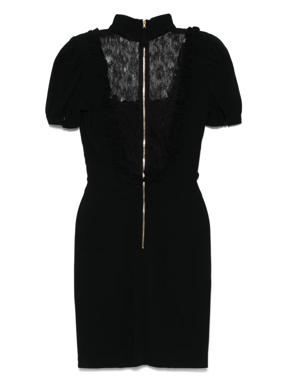 Dolce & Gabbana Pre-Owned 1990s mini-jurk met kanten detail - Zwart
