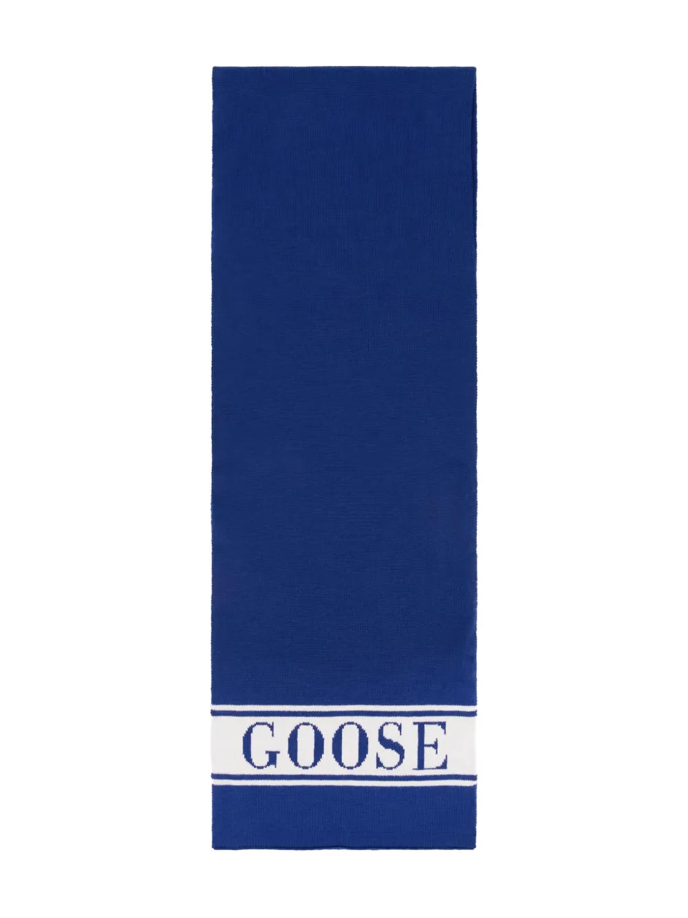 Canada Goose Kids logo-intarsia scarf Blauw