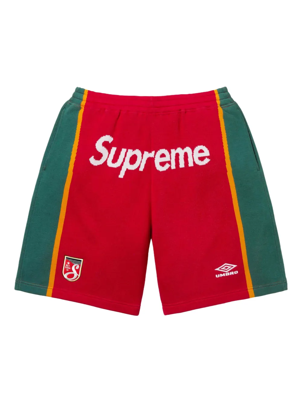 Supreme x Umbro® Knit Soccer "SS25 - Red" ショートパンツ - レッド Supreme x Umbro® Knit Soccer "SS25 - Red" ショートパンツ - レッド