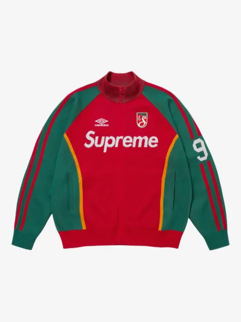 Supreme sudadera con cierre en colaboración con Umbro®