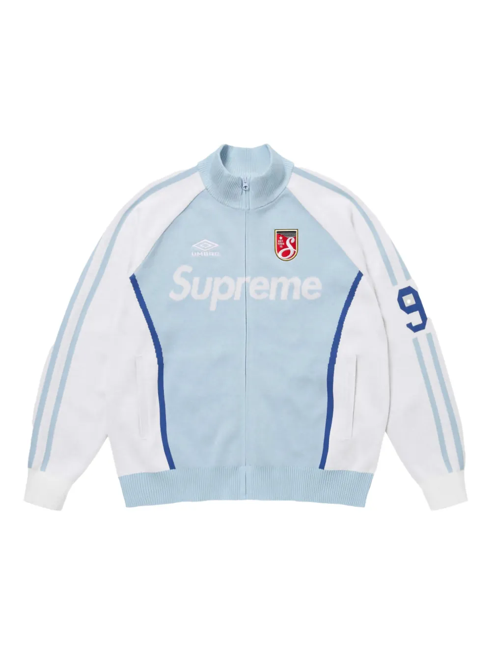Supreme sudadera con cierre en colaboración con  Umbro® | azul | Image 1