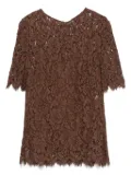 Dolce & Gabbana Pre-Owned 2000s floral-lace blouse - Brown