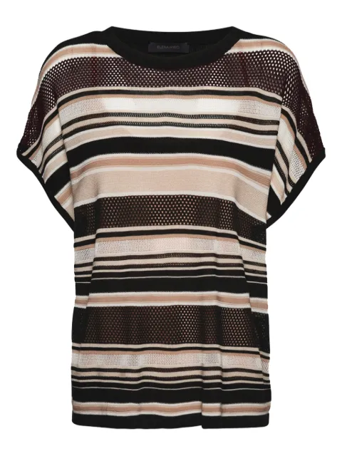 ELENA MIRO` striped top